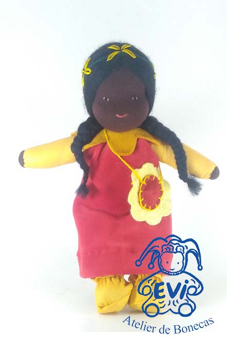 0136 NE - Boneca de Flores -  negra .jpg